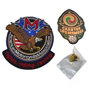 AMA American Motorcyclist Association Patch Pin Lot